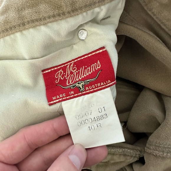 USED R.M. Williams Moleskin Work Pants/Trousers - Picture 5 of 11